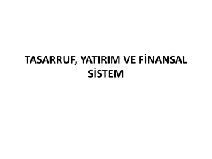 4. tasarruf, yatırım, finansal sistem