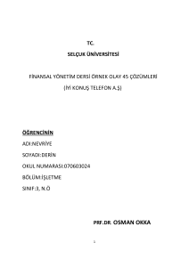 Örnek Olay-45.1 - Prof. Dr. Osman OKKA