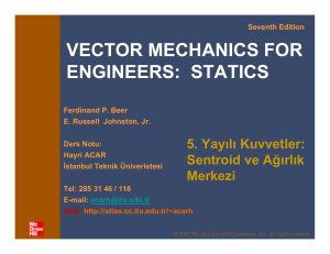 vector mechanıcs for engıneers: statıcs