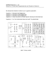 EEMB309 Elektronik II – Lab Deney No: 0 (Temel Devre