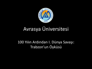 Slayt 1 - Avrasya Üniversitesi