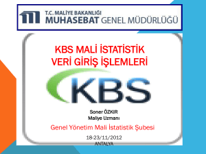 kbs mali istatistik uygulaması