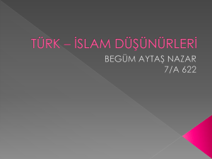 türk – islam düşünürleri