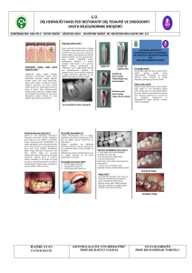 ç.ü. diş hekimliği fakültesi restoratif diş tedavisi ve endodonti hasta
