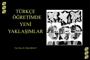 Türkçe Öğretiminde Yeni yaklaşımlar