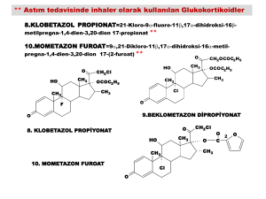Farmasötik Kimya III * Homonal Sistemlere Etkili İlaçlar 5