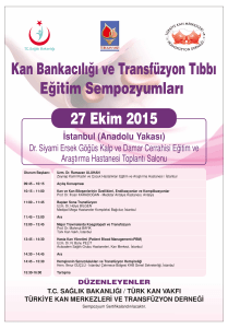 İstanbul (Anadolu Yakası) - Kan Merkezleri ve Transfüzyon Derneği