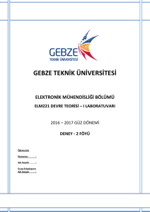 D2_FÖY  - Gebze Teknik Üniversitesi