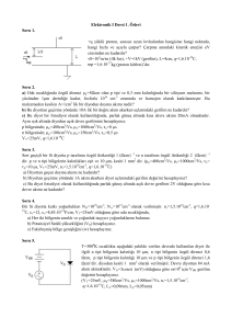 Elektronik I Dersi 1. Ödevi Soru 1. +q yüklü proton, sonsuz uzun