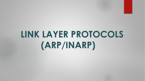 lınk layer protocols (arp/ınarp)