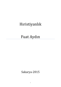 Hıristiyanlık Fuat Aydın