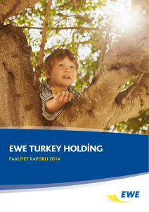 EWE Turkey Holding Faaliyet Raporu 2014