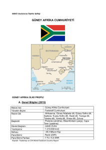 güney afrika ülke raporu