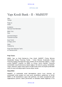Yapı Kredi Bank - II - MidSEFF