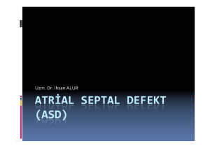 atrial septal defekt