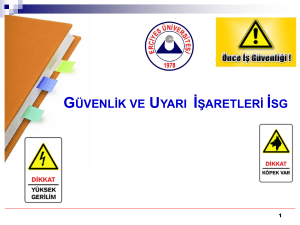 Işıklı işaret - Erciyes Üniversitesi Akademik Bilgi Sistemi