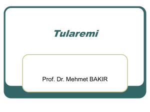Tularemi - Prof.Dr.Mehmet Bakır
