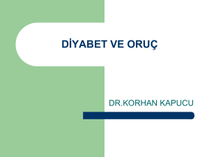 diyabet ve oruç - İstanbul Sağlık Müdürlüğü