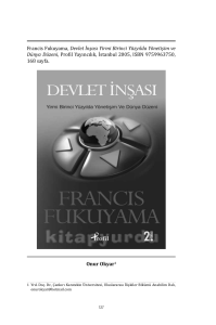 Francis Fukuyama, Devlet İnşası Yirmi Birinci Yüzyılda Yönetişim ve