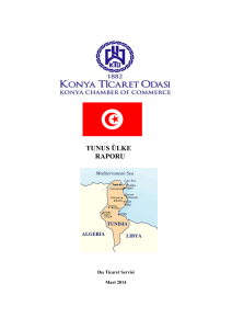 Tunus Ülke Raporu - Konya Ticaret Odası