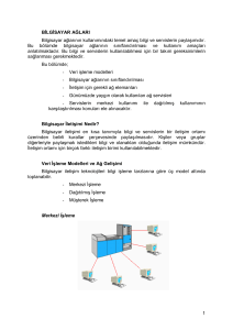 bilgisayar ağları - Erciyes Üniversitesi IIBF