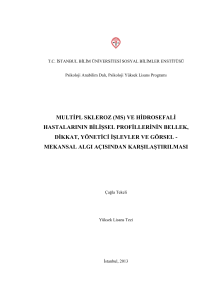 multipl skleroz (ms) - T.C. İstanbul Bilim Üniversitesi Kurumsal Arşiv