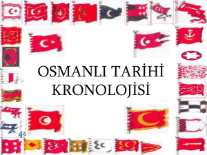 osmanlı tarihi kronolojisi