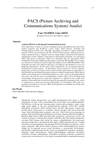 PACS (Picture Archiving and Communications System) Analizi
