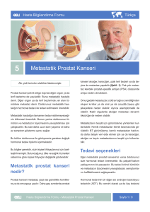 Metastatik Prostat Kanseri - EAU Patient Information