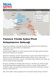 Yüzüncü Yılında Sykes-Picot Anlaşmasının Geleceği