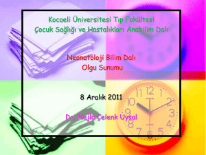 PowerPoint Presentation - Kocaeli Üniversitesi Tıp Fakültesi