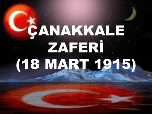 ÇANAKKALE ZAFERİ (18 MART 1915)