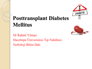 Posttransplant Diabetes Mellitus