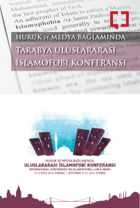tarabya uluslararası islamofobi konferansı