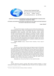 osmanlı - the journal of international social research