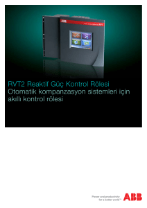 RVT2 Reaktif Güç Kontrol Rölesi Otomatik kompanzasyon sistemleri