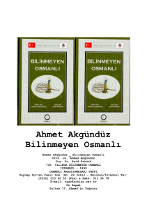 Ahmet Akgunduz _ Bilinmeyen Osmanli