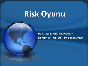 Risk Oyunu Hazırlayan: Ferid Mövsümov Danışman