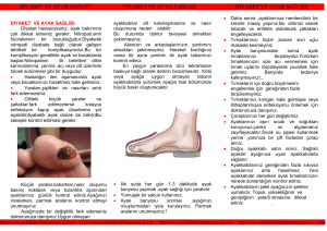 diyabet ve ayak sağlığı - Polatlı Devlet Hastanesi