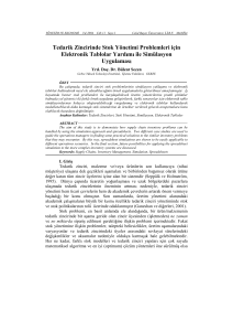 Tedarik Zincirinde Stok Yönetimi Problemleri için Elektronik Tablolar