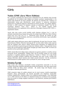 J2ME-1 _Giris - Melih Sakarya