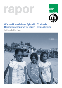 Görmezlikten Gelinen Eşitsizlik: Türkiye`de Romanların Barınma ve