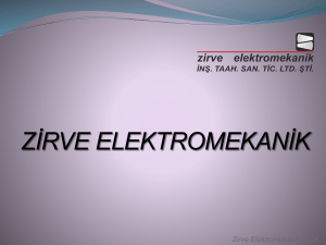 PowerPoint Sunusu - Zirve Elektromekanik