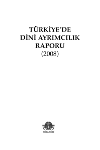 türkiye`de dini ayrımcılık raporu - STGM
