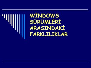 Windows sürümleri arasındaki farklar