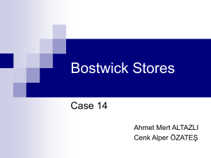 Bostwick Stores