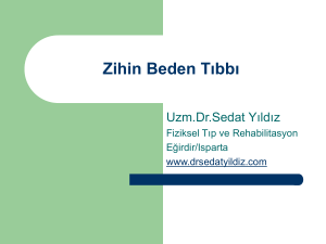 Zihin Beden Tıbbı - Dr. Sedat Yıldız. Fizik Tedavi ve Rehabilitasyon