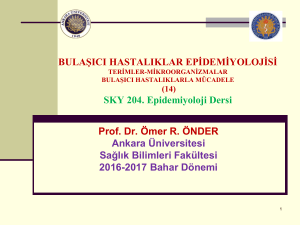 Tüm Bulaşıcı Hastalıklar İçin - Ankara Üniversitesi Açık Ders