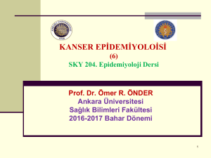 Slayt 1 - Ankara Üniversitesi Açık Ders Malzemeleri