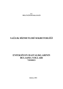 sağlık hizmetleri sekreterliği enfeksiyon - megep